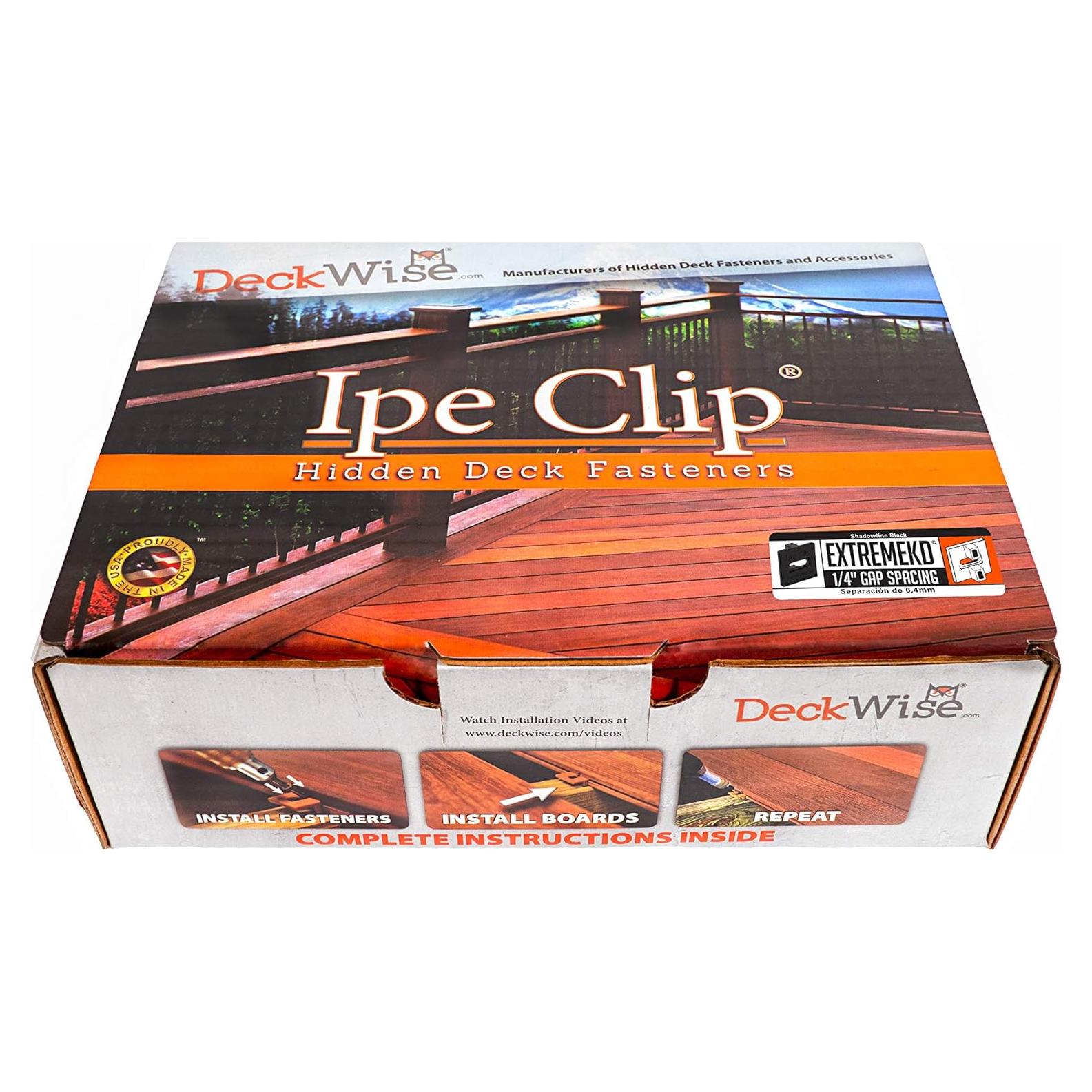 Clip oculto para deck DeckWise Ipe EXTREMEKD 175 unidades