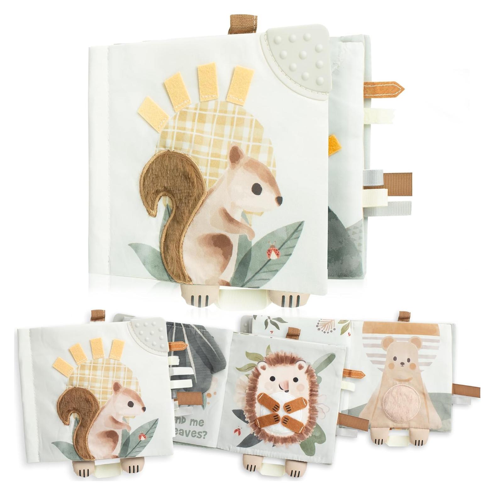 Libro Suave Sensorial para Bebés ZICOTO - Animales 0-18 Meses