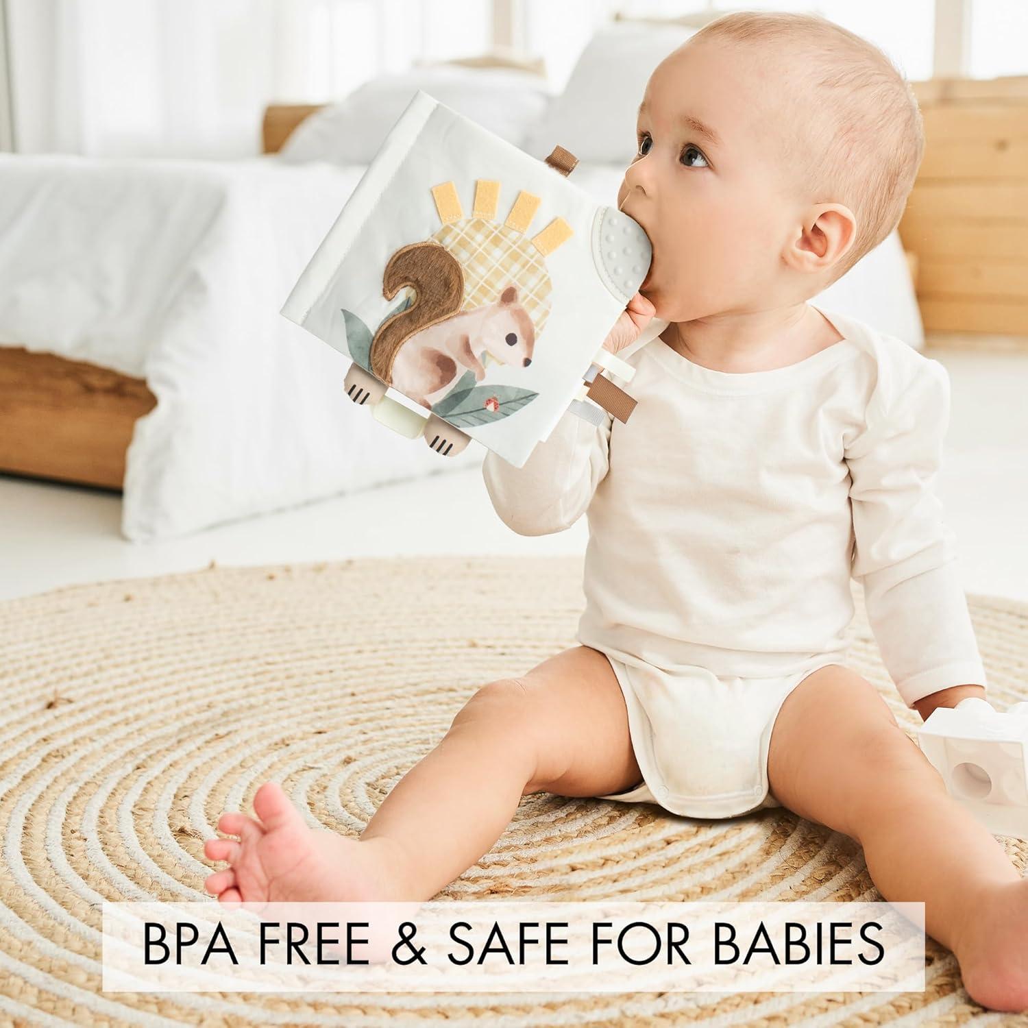 Libro Suave Sensorial para Bebés ZICOTO - Animales 0-18 Meses