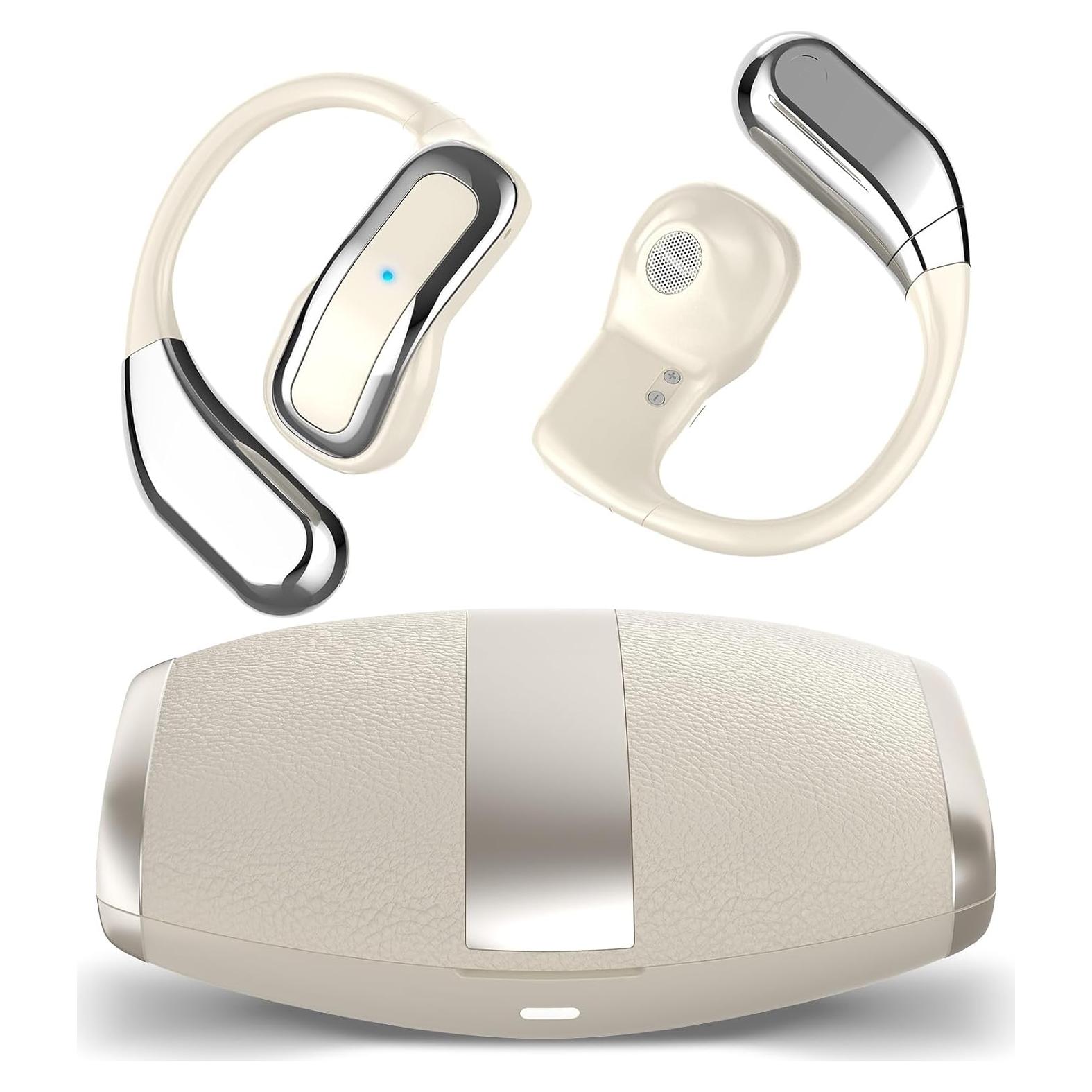 Auriculares Traductores AI Merryking Me809, 144 Idiomas, Blanco