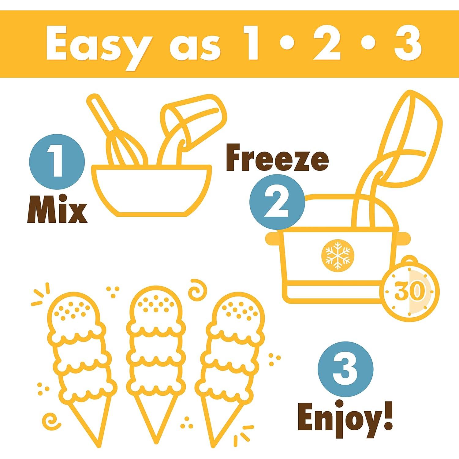 Mezcla de Helado Triple Scoop Pastel de Cumpleaños 351g