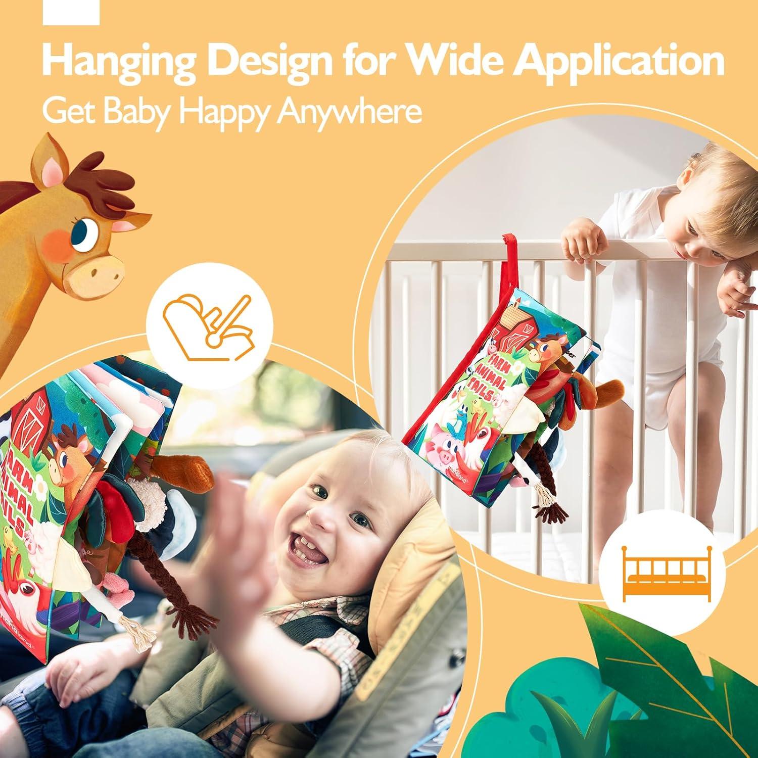 Libro de Tela para Bebés Hahaland Granja 0-3 Años