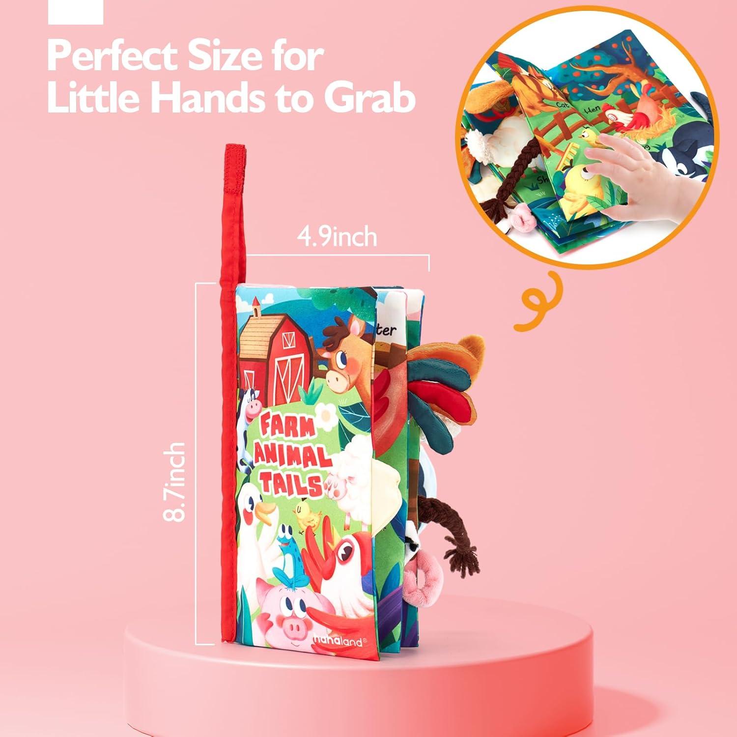 Libro de Tela para Bebés Hahaland Granja 0-3 Años