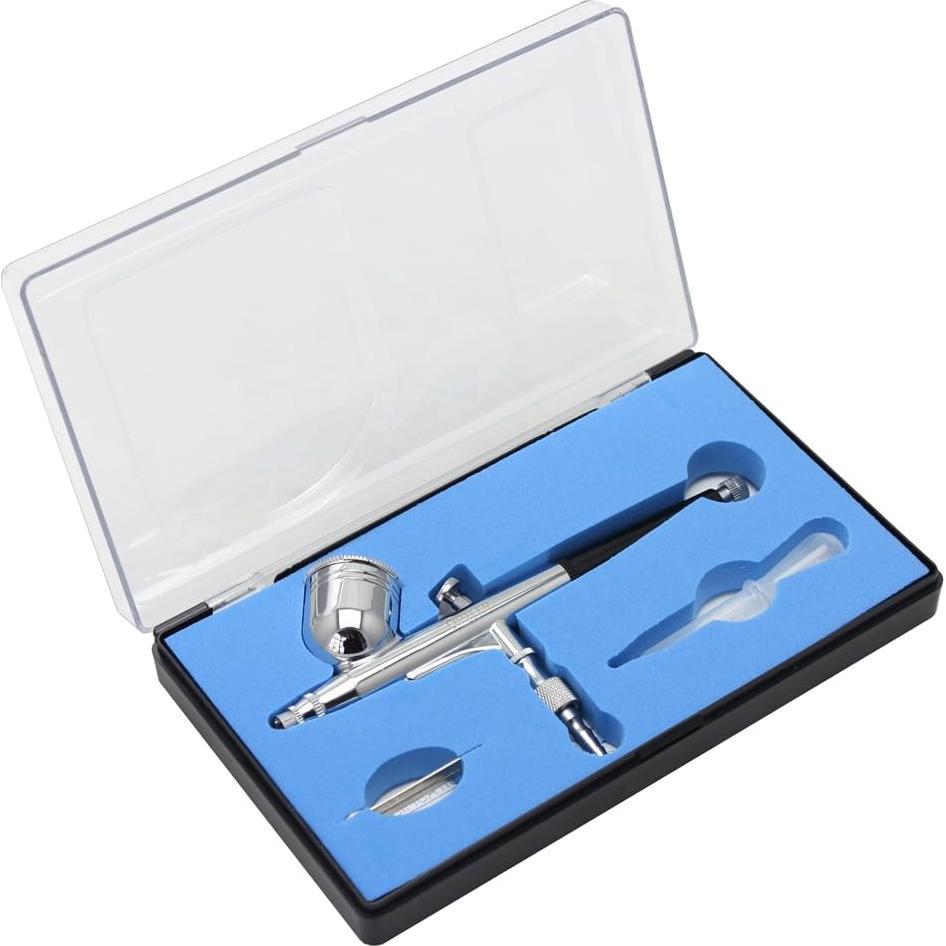 Kit de Aerógrafo para Uñas OPHIR con Compresor y 12 Tintas