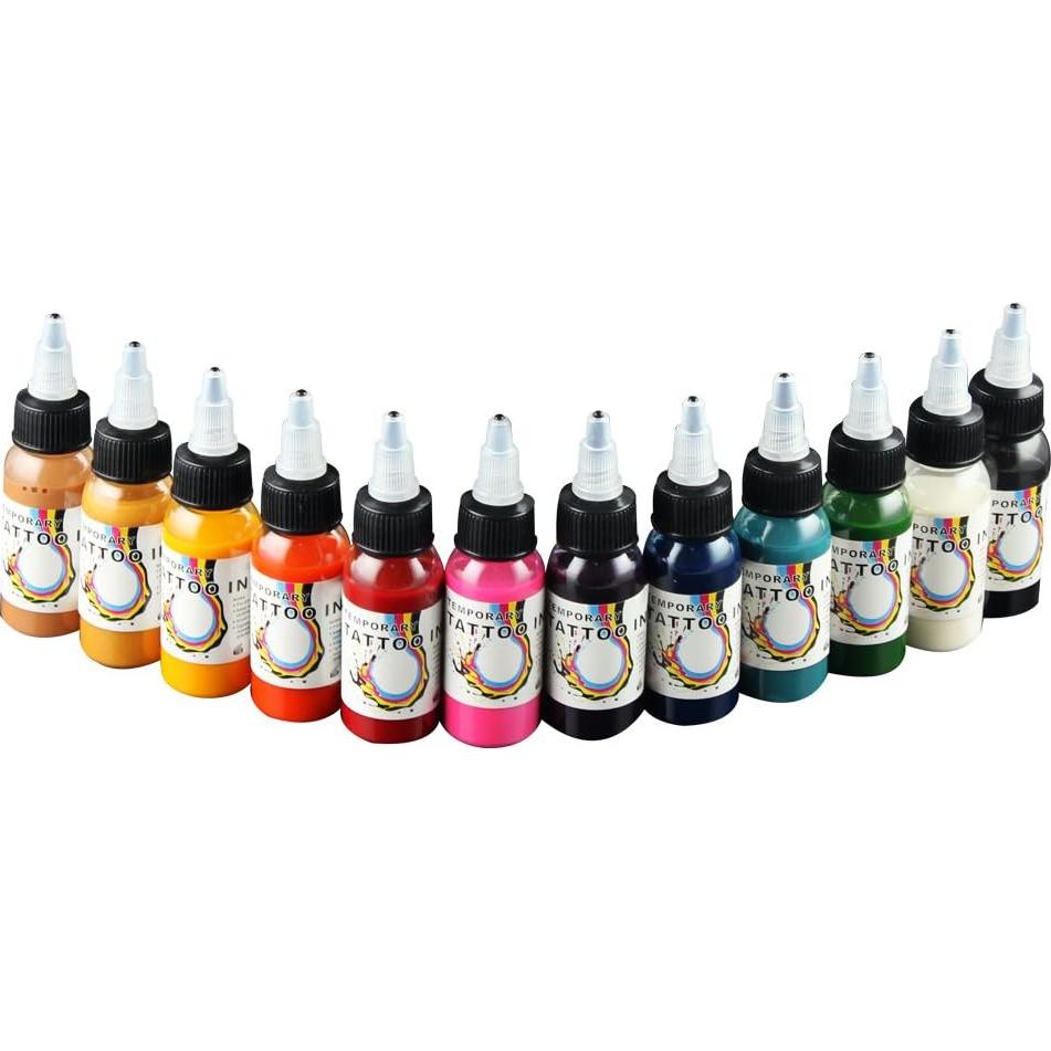 Kit de Aerógrafo para Uñas OPHIR con Compresor y 12 Tintas