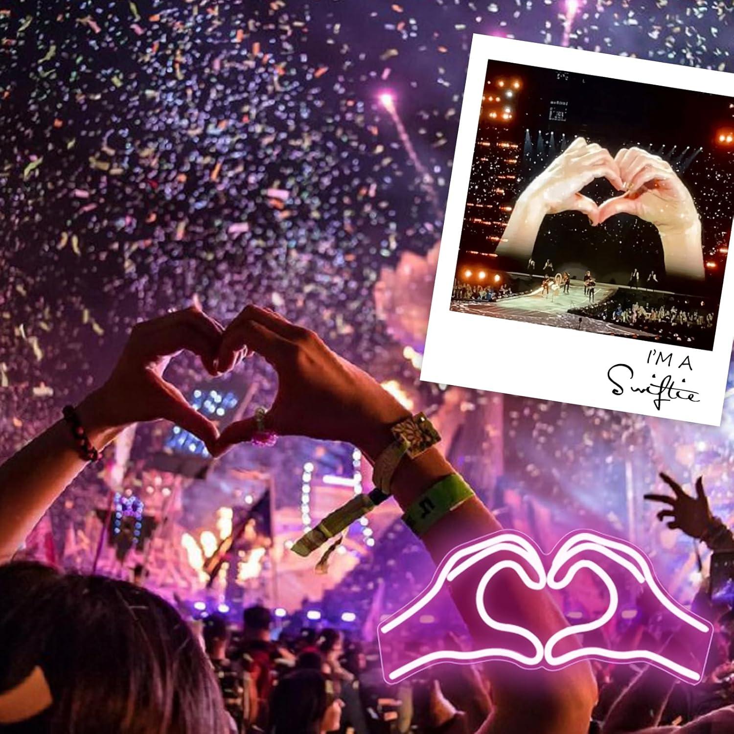 Luz de Neón Corazón Rosa SINTENILL 40 cm LED USB Decorativa