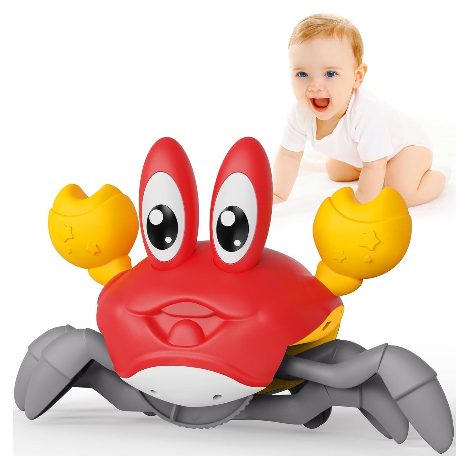 Juguete Cangrejo Gateador FunMission Rojo con Música y Luz