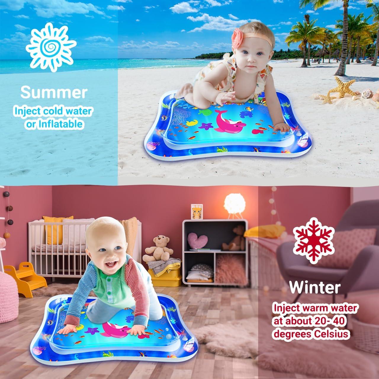 Alfombra de Agua Tummy Time ZMLM para Bebés 3-12 Meses