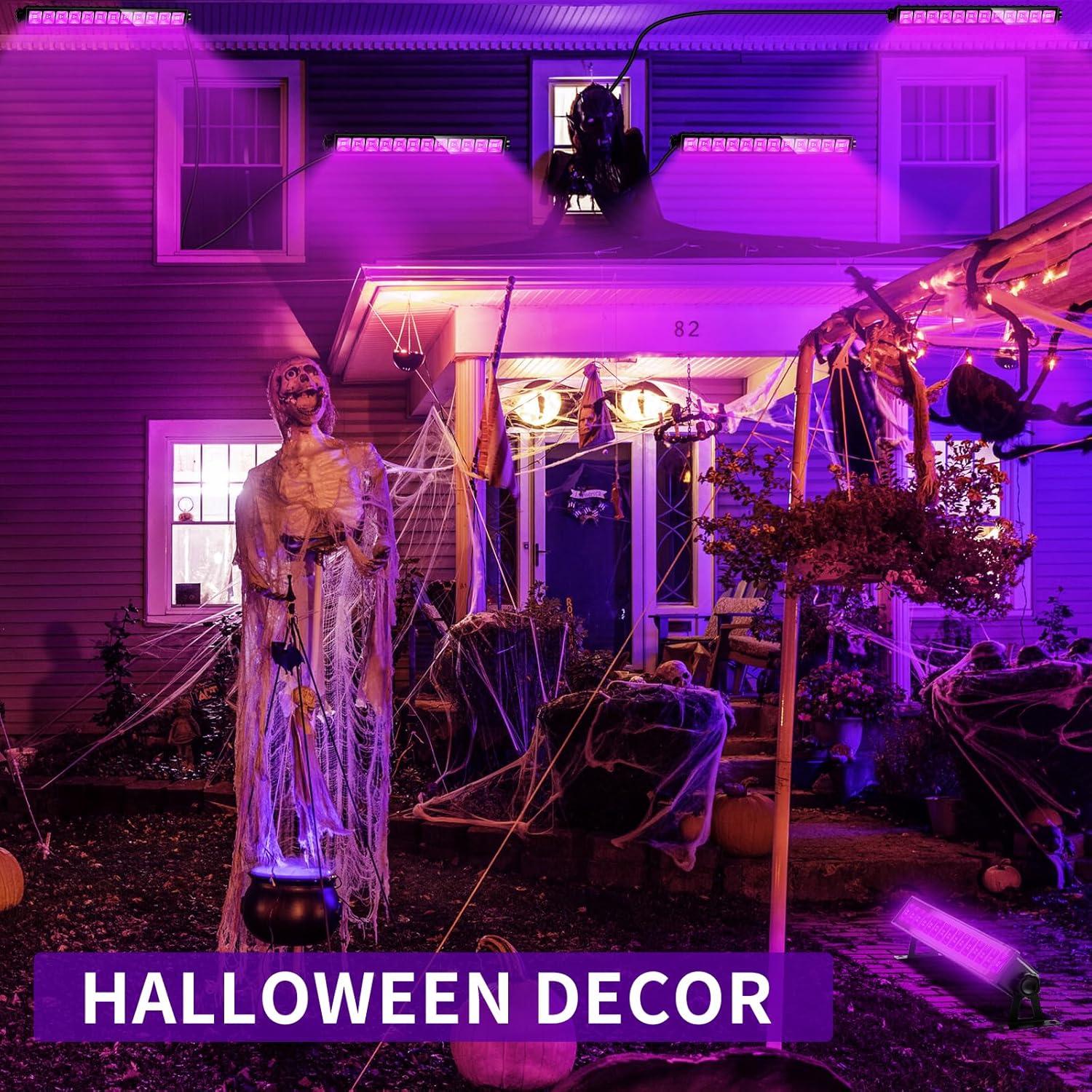 Paquete de 6 Luces LED Negras TigQiang 38W para Fiesta