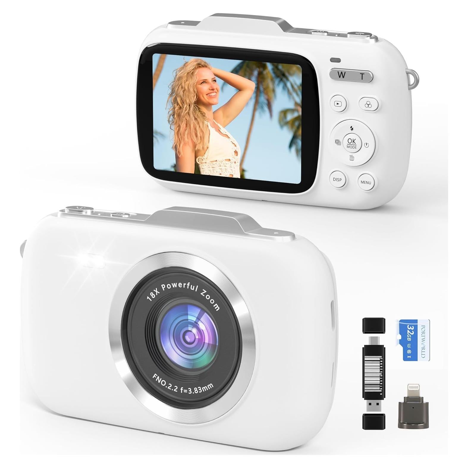 Cámara Compacta 4K GWAEPU G7-A 64MP Zoom 18X 2.8"