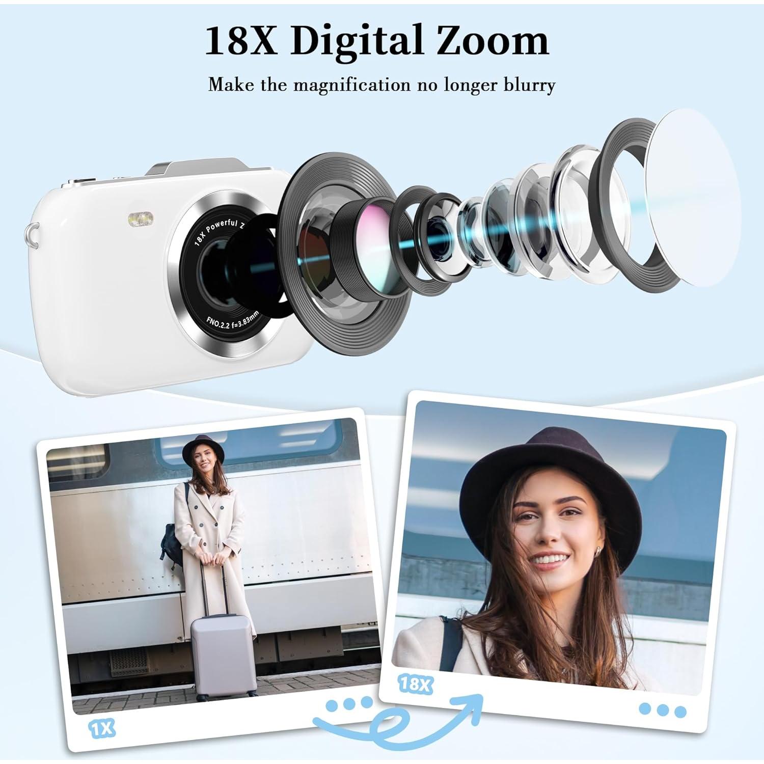 Cámara Compacta 4K GWAEPU G7-A 64MP Zoom 18X 2.8"