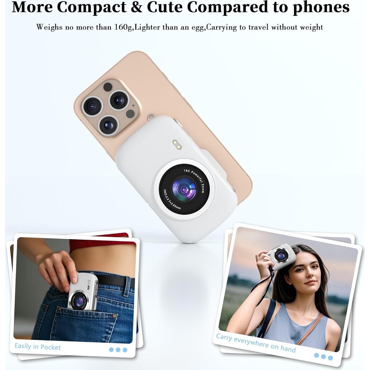 Cámara Compacta 4K GWAEPU G7-A 64MP Zoom 18X 2.8"