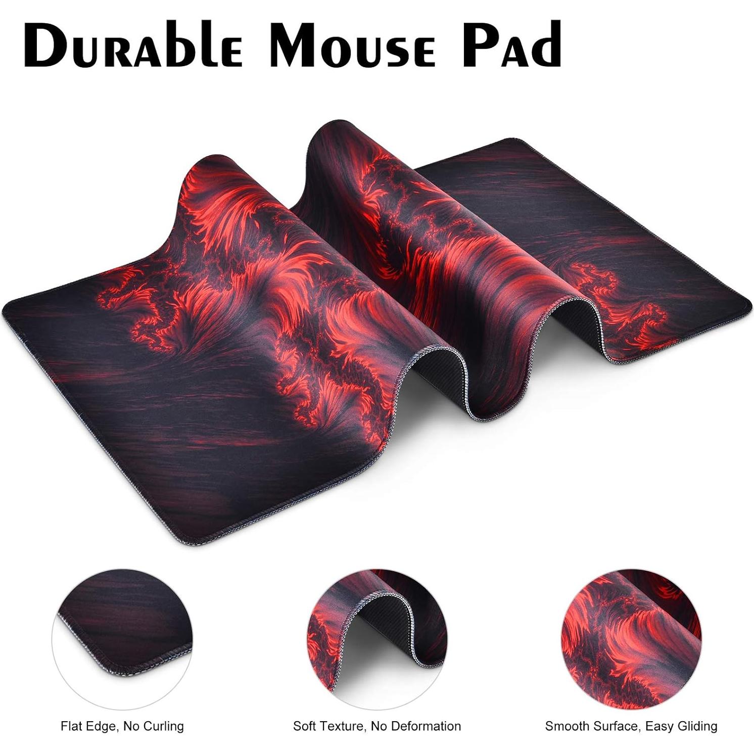 Alfombrilla de Ratón Veecom XL Antideslizante 80x40cm Llama