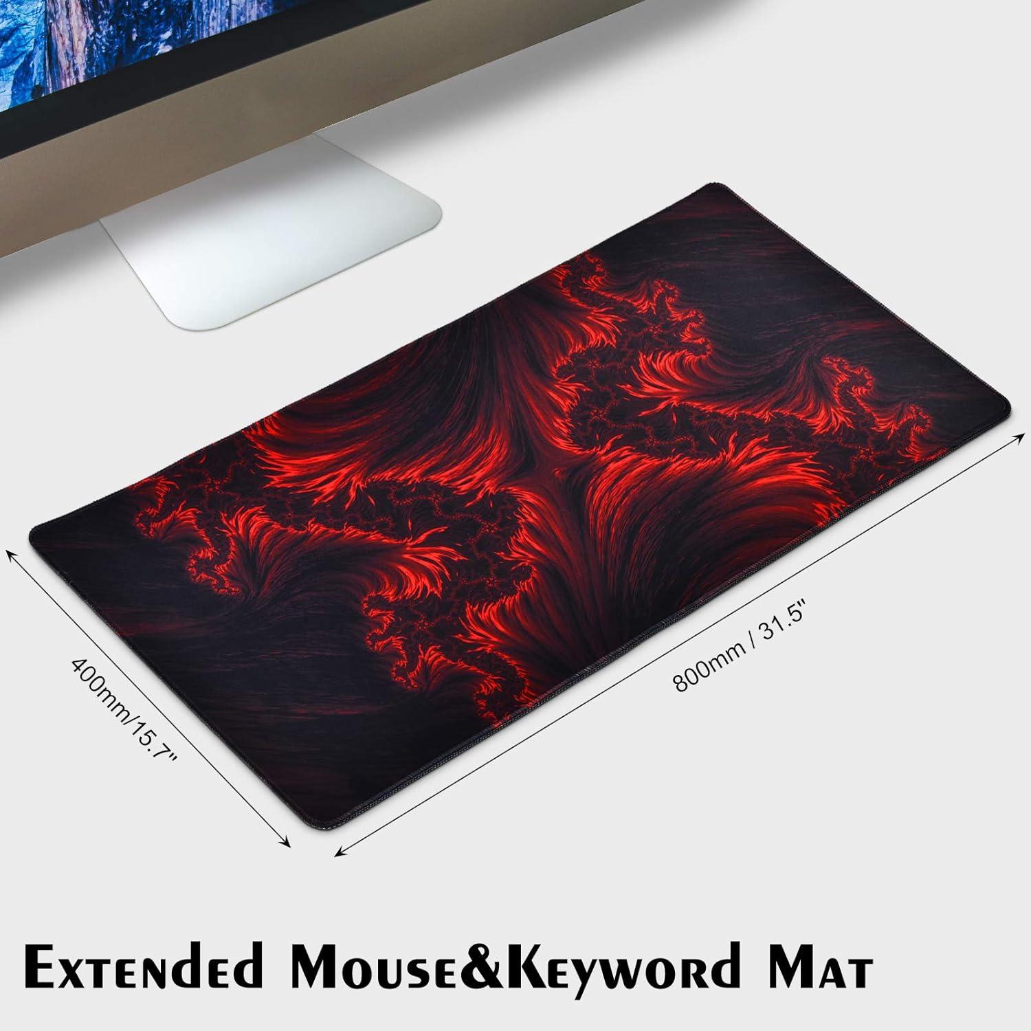 Alfombrilla de Ratón Veecom XL Antideslizante 80x40cm Llama