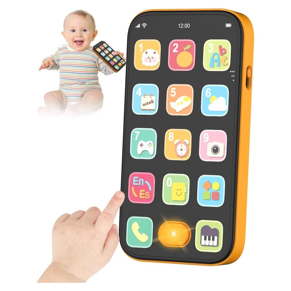 Teléfono Bilingüe para Bebés KALUYA Naranja 6-12 Meses