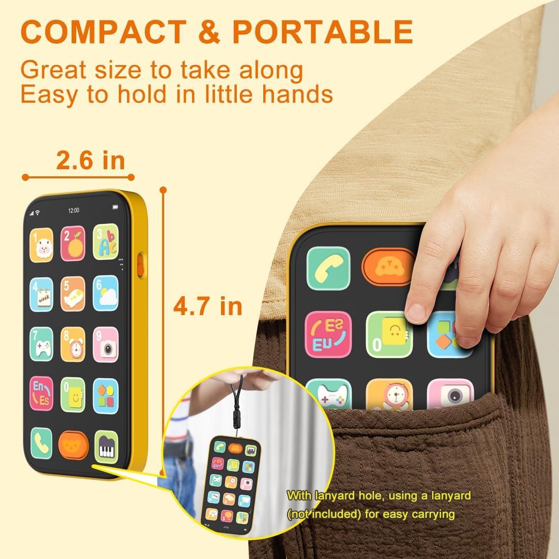 Teléfono Bilingüe para Bebés KALUYA Naranja 6-12 Meses