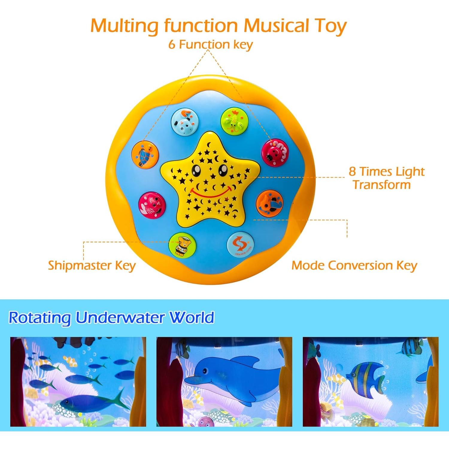 Juguete Musical Proyector Koyiwa para Bebés 6-12 Meses