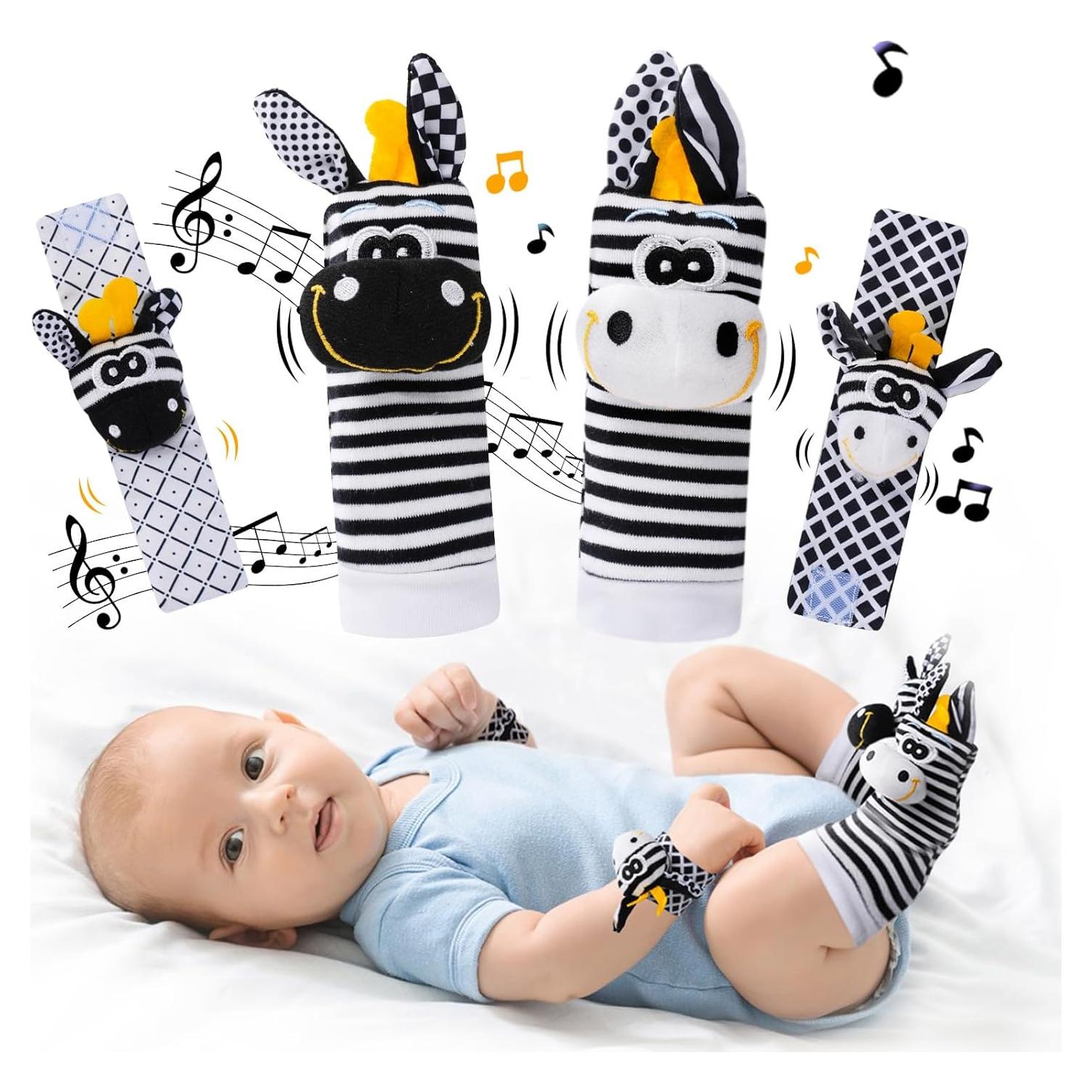 Juguetes para Bebés 0-6 Meses PHEZAPA Sonajeros Alto Contraste