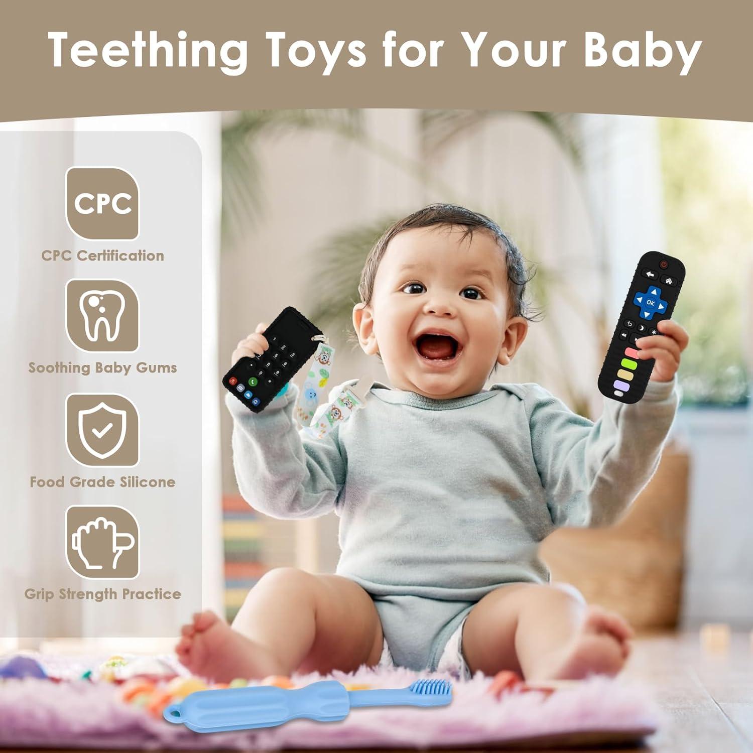 Juguetes de Dentición para Bebés Silicona 3 Piezas