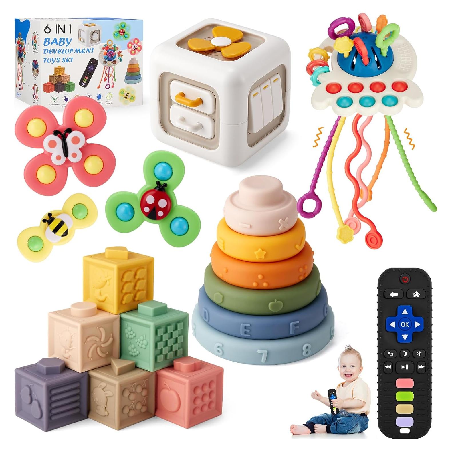 VoMii Juguetes Montessori 6 en 1 para Bebés 0-3 Años
