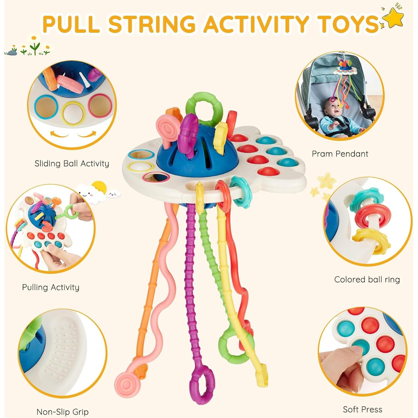 VoMii Juguetes Montessori 6 en 1 para Bebés 0-3 Años