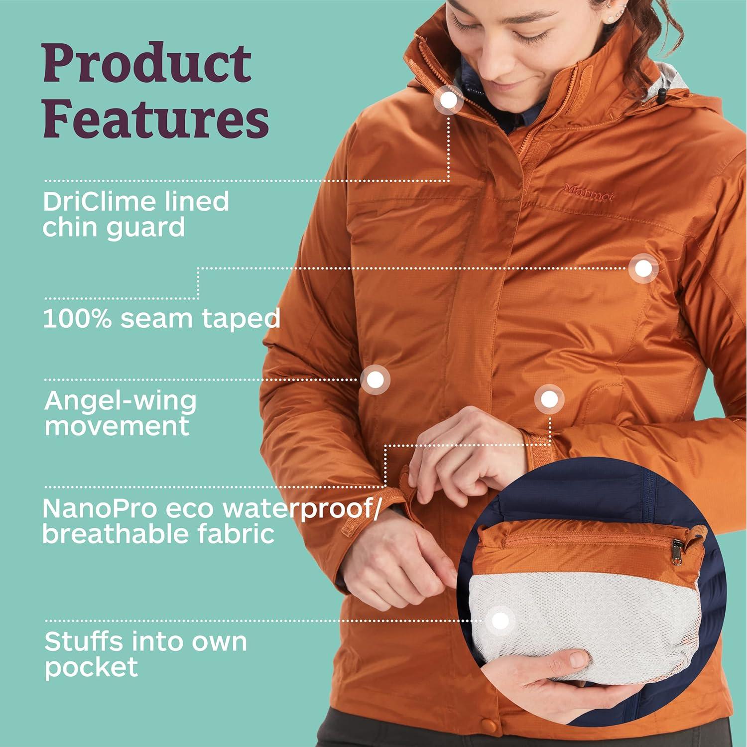 Chaqueta de Lluvia Impermeable Marmot PreCip Eco Mujeres