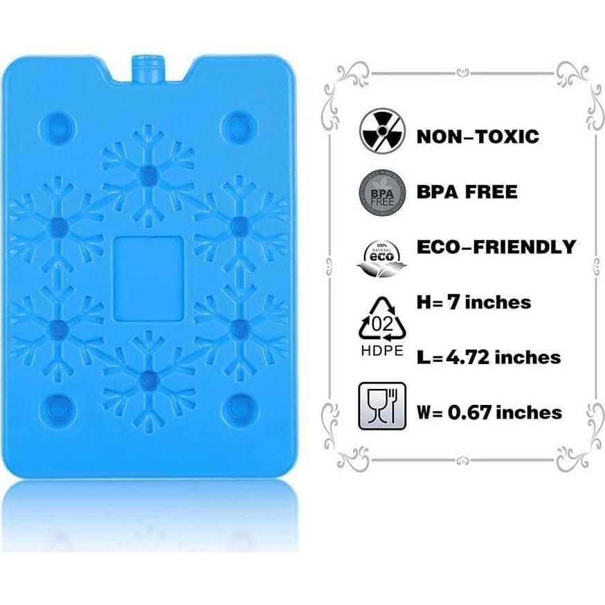 Paquete de Hielo Reutilizable BLUE ELE - 4 Unidades Multicolor