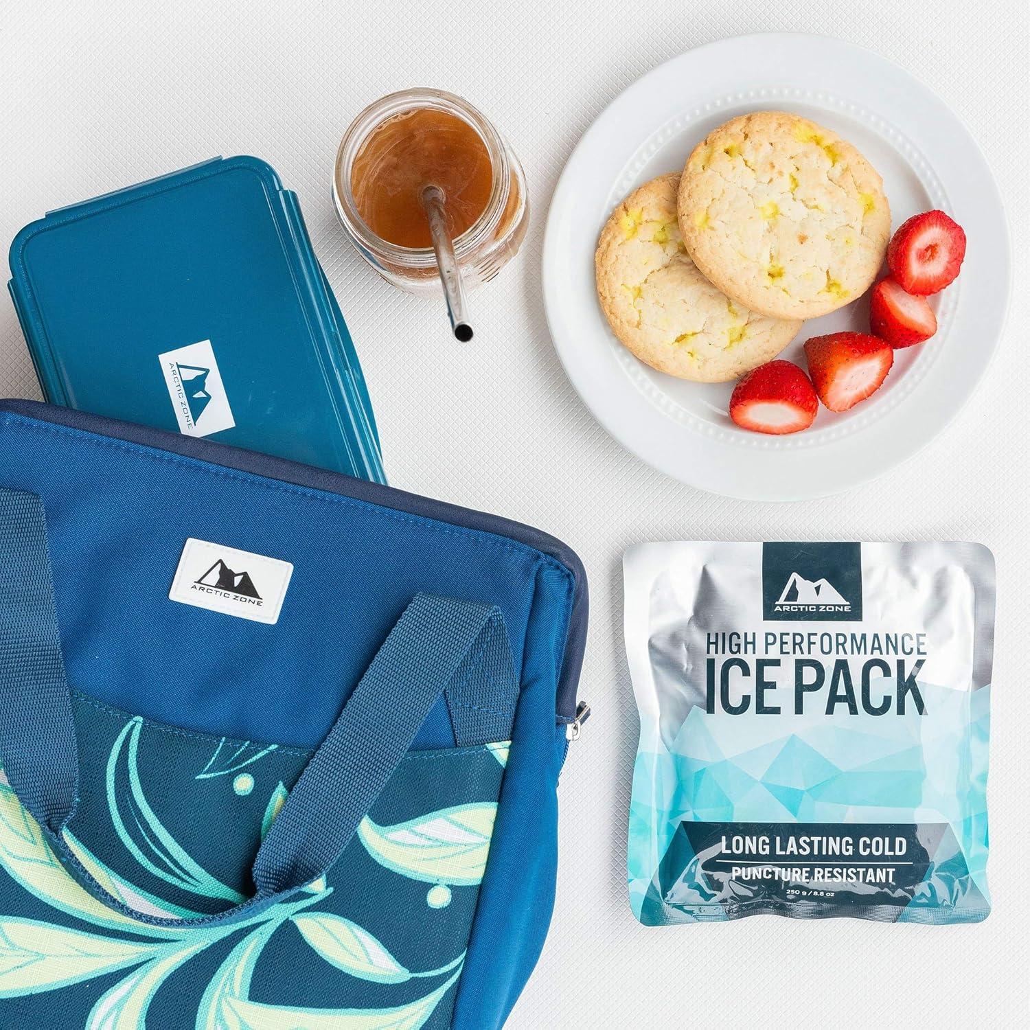 Bolsa de Almuerzo Arctic Zone Gris Hoja con 6 Compartimentos