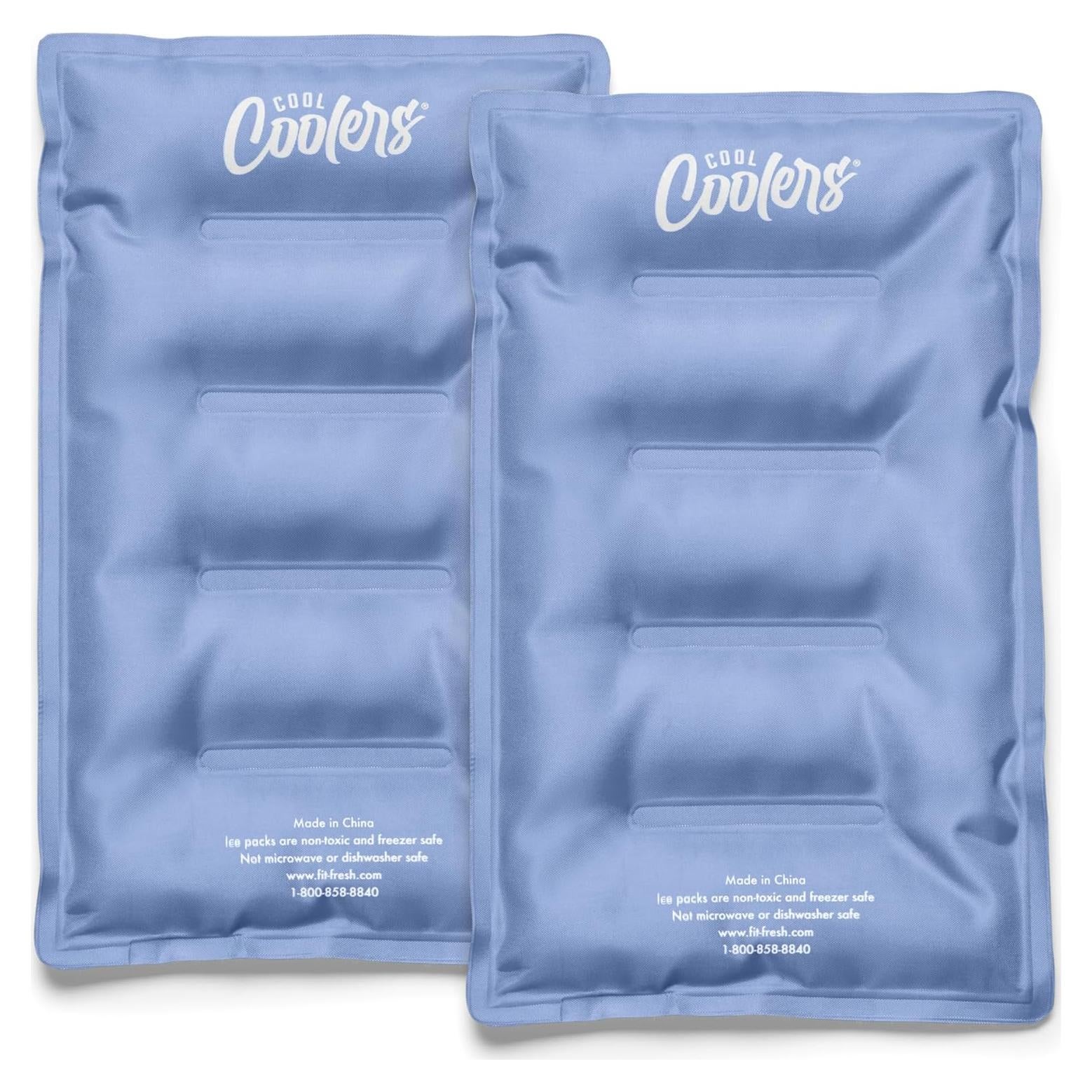 Paquete de Hielo Suave XL Fit & Fresh - 2 Unidades Azul