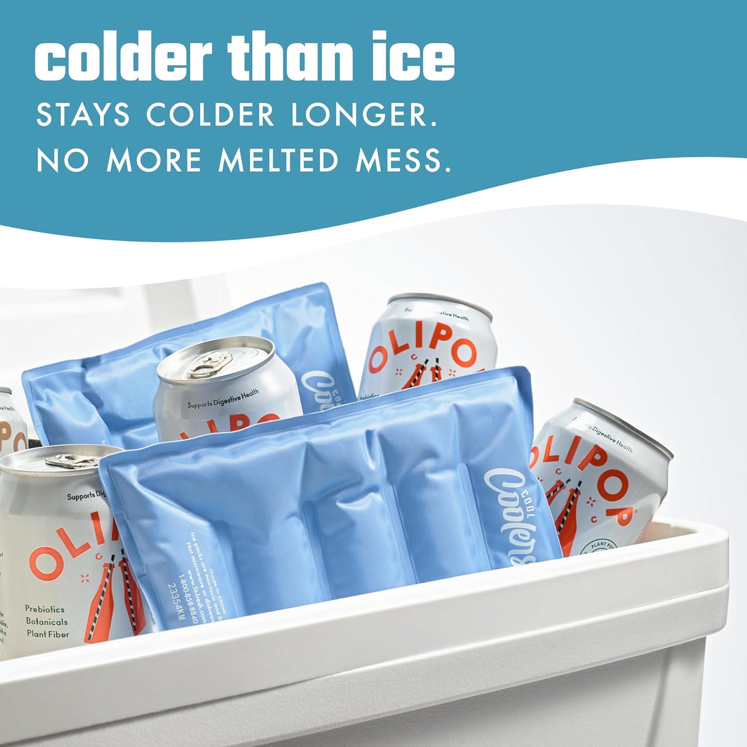 Paquete de Hielo Suave XL Fit & Fresh - 2 Unidades Azul