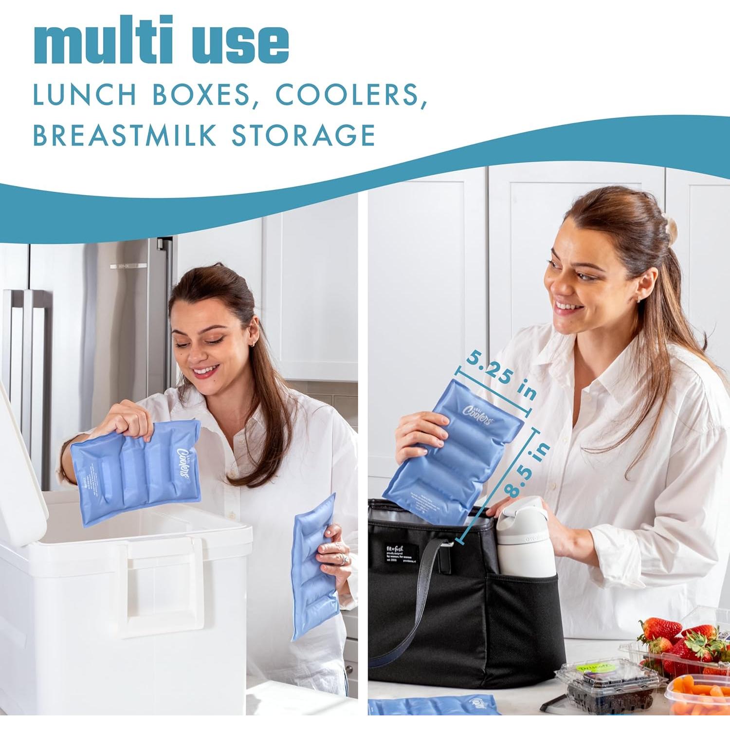 Paquete de Hielo Suave XL Fit & Fresh - 2 Unidades Azul