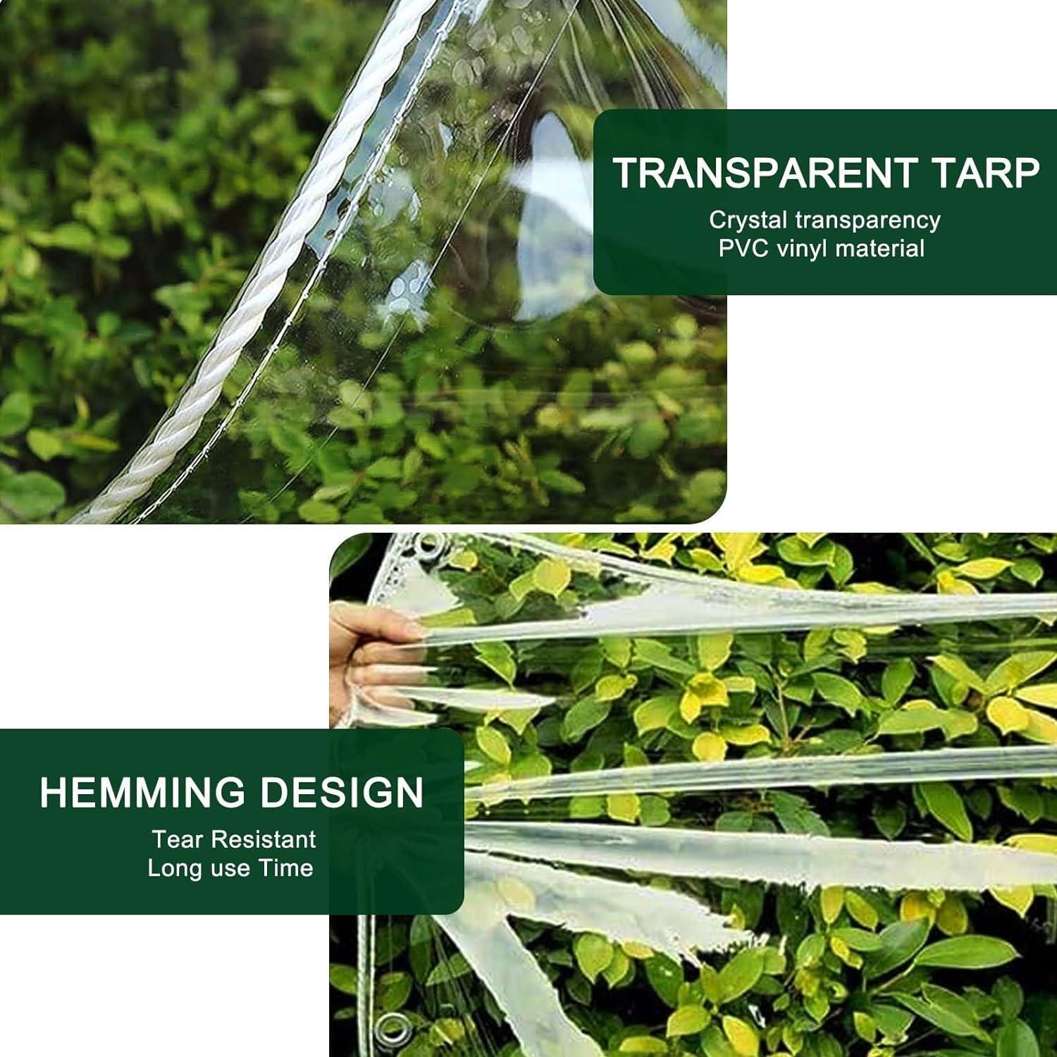 Lona Transparente Impermeable LCYY.JF 0.9x1.51m 14Mil