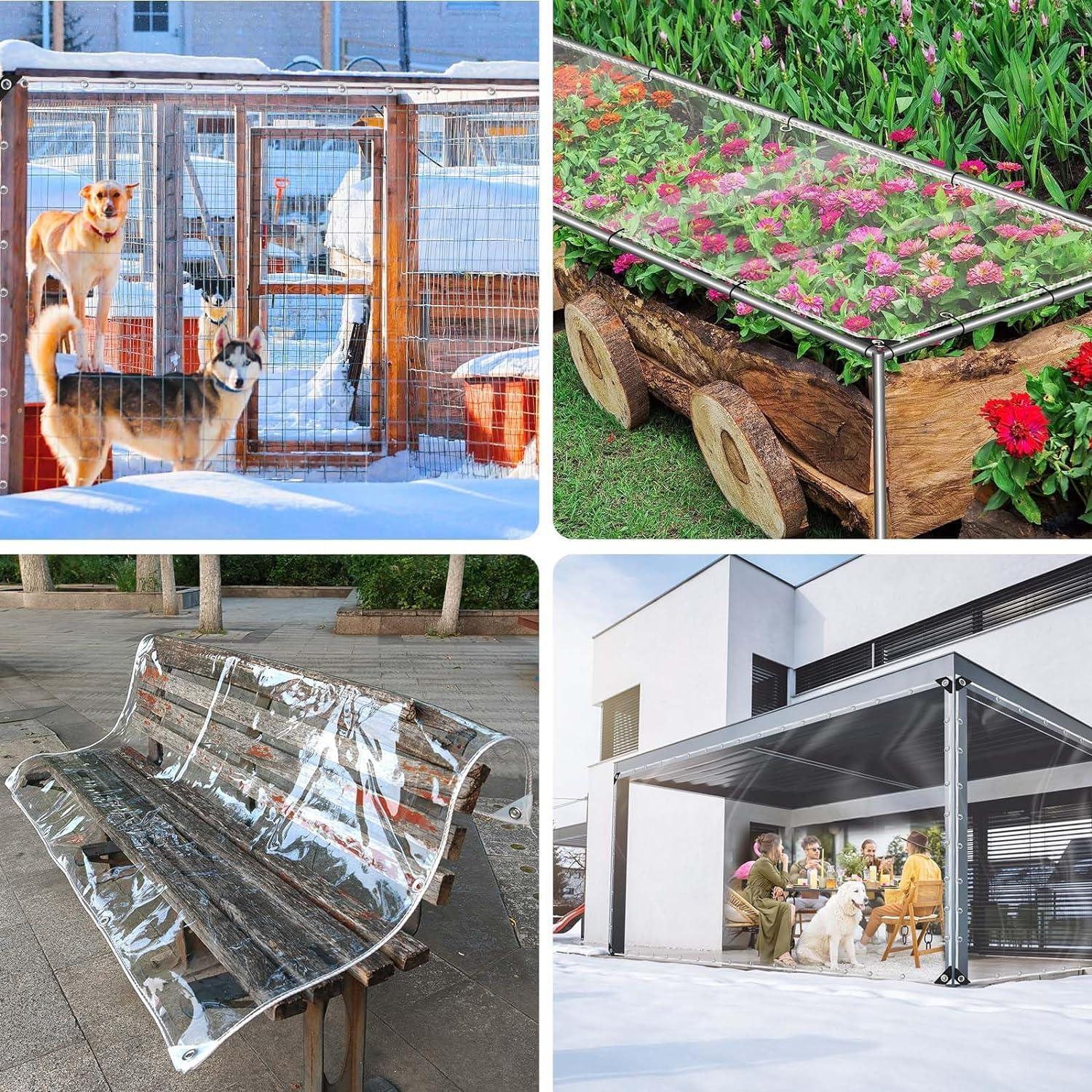 Lona Transparente Impermeable LCYY.JF 0.9x1.51m 14Mil