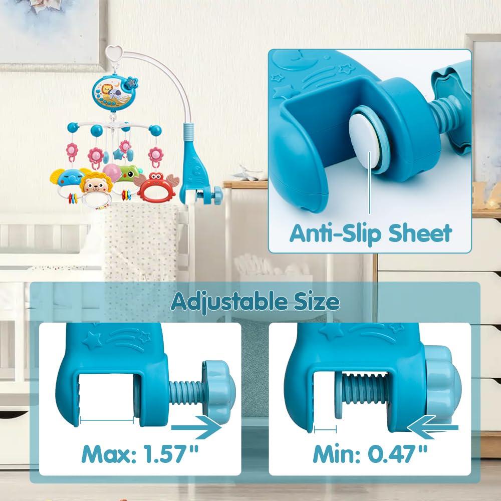 Móvil Musical para Cuna Mini Tudou con Proyección y Control Remoto