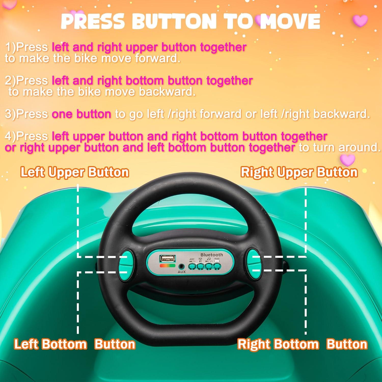 Coche de choque eléctrico 12V Wangwangwang verde para niños
