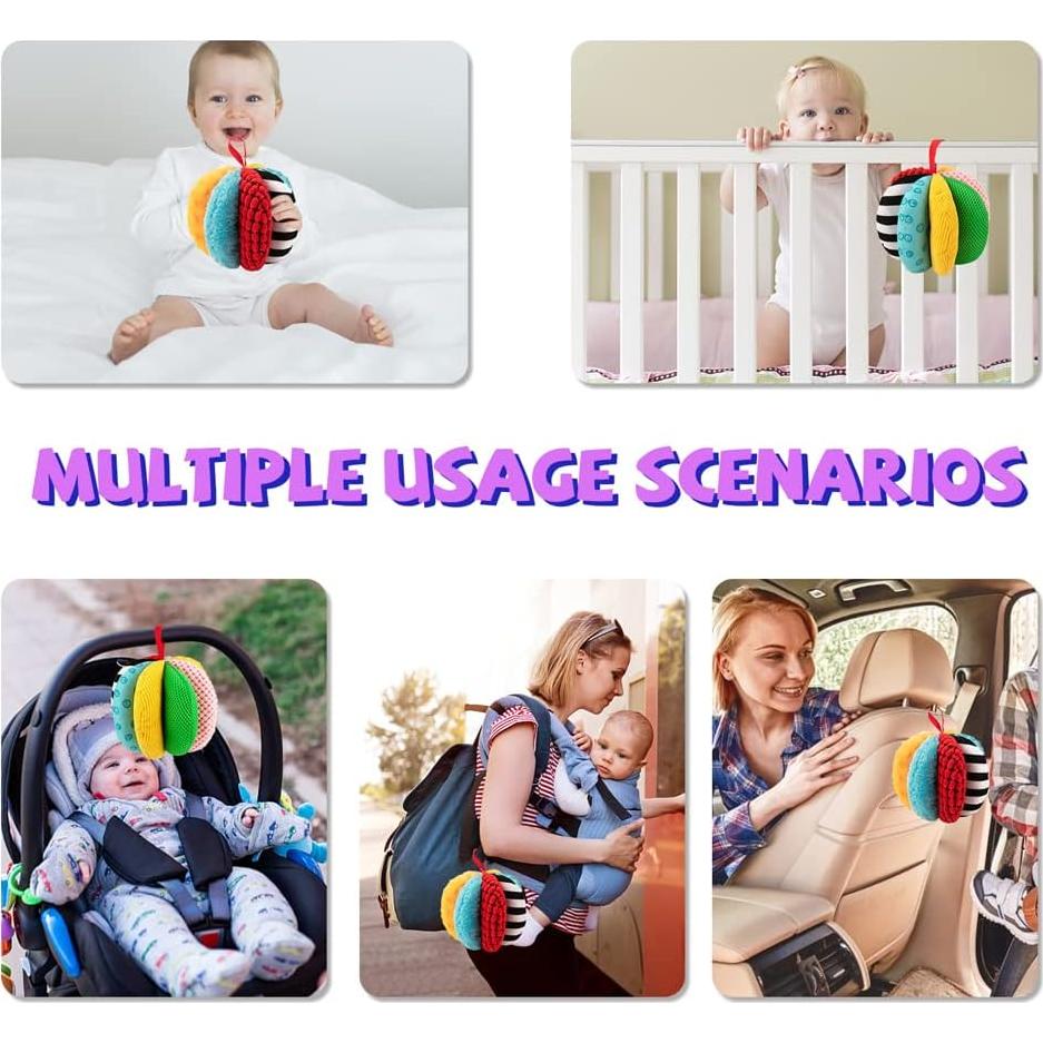 Pelota Sensorial Arcoíris Teytoy 8 Texturas para Bebés