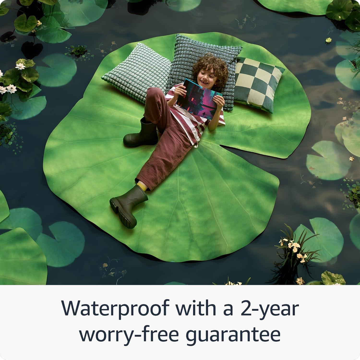 Amazon Kindle Paperwhite Kids 16GB (newest model) – larger 7" glare-free display – Kids read an average of 1+ hour per day with Kindle – Cyber City