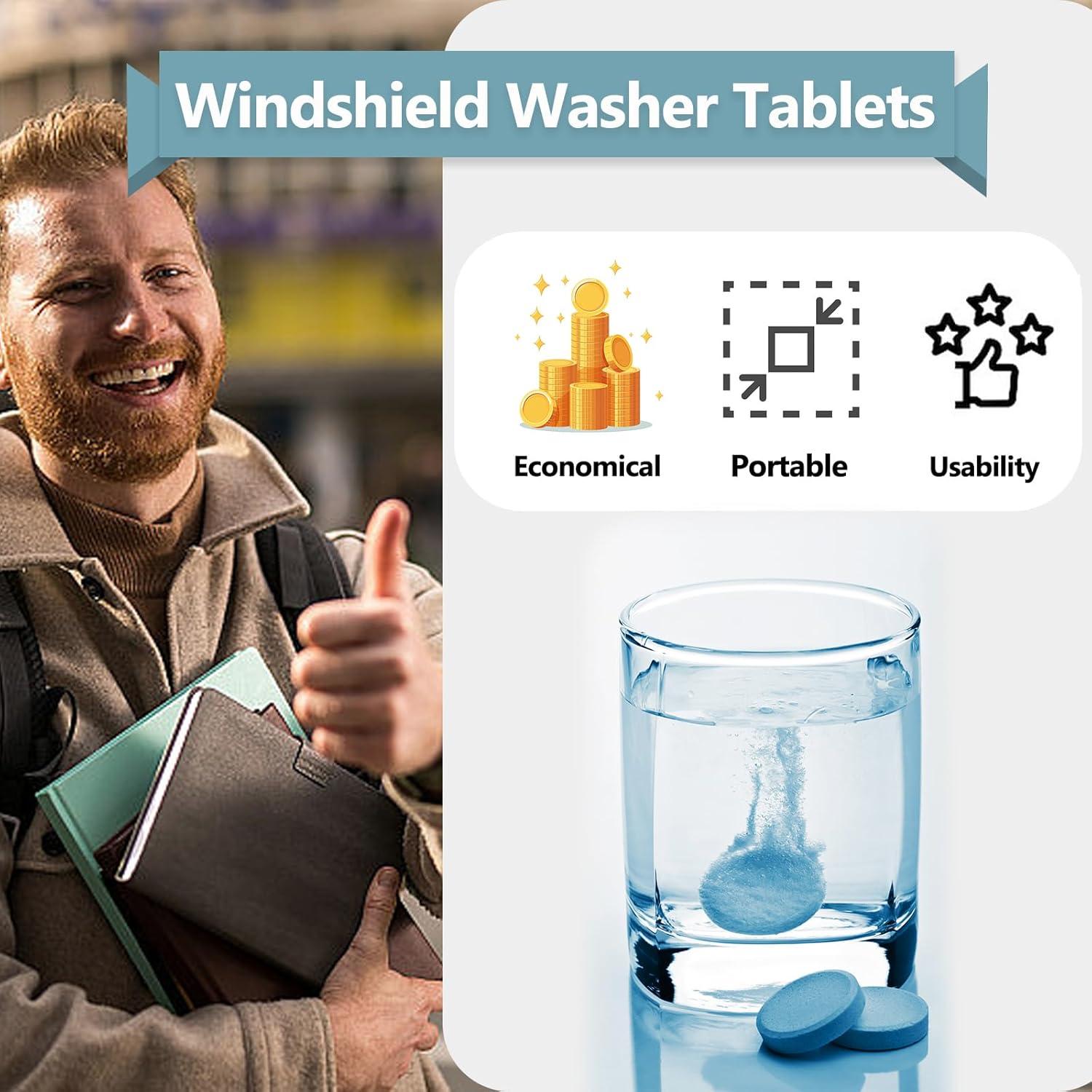 100 Tabletas Limpiaparabrisas Concentradas Apalie - 378.5L