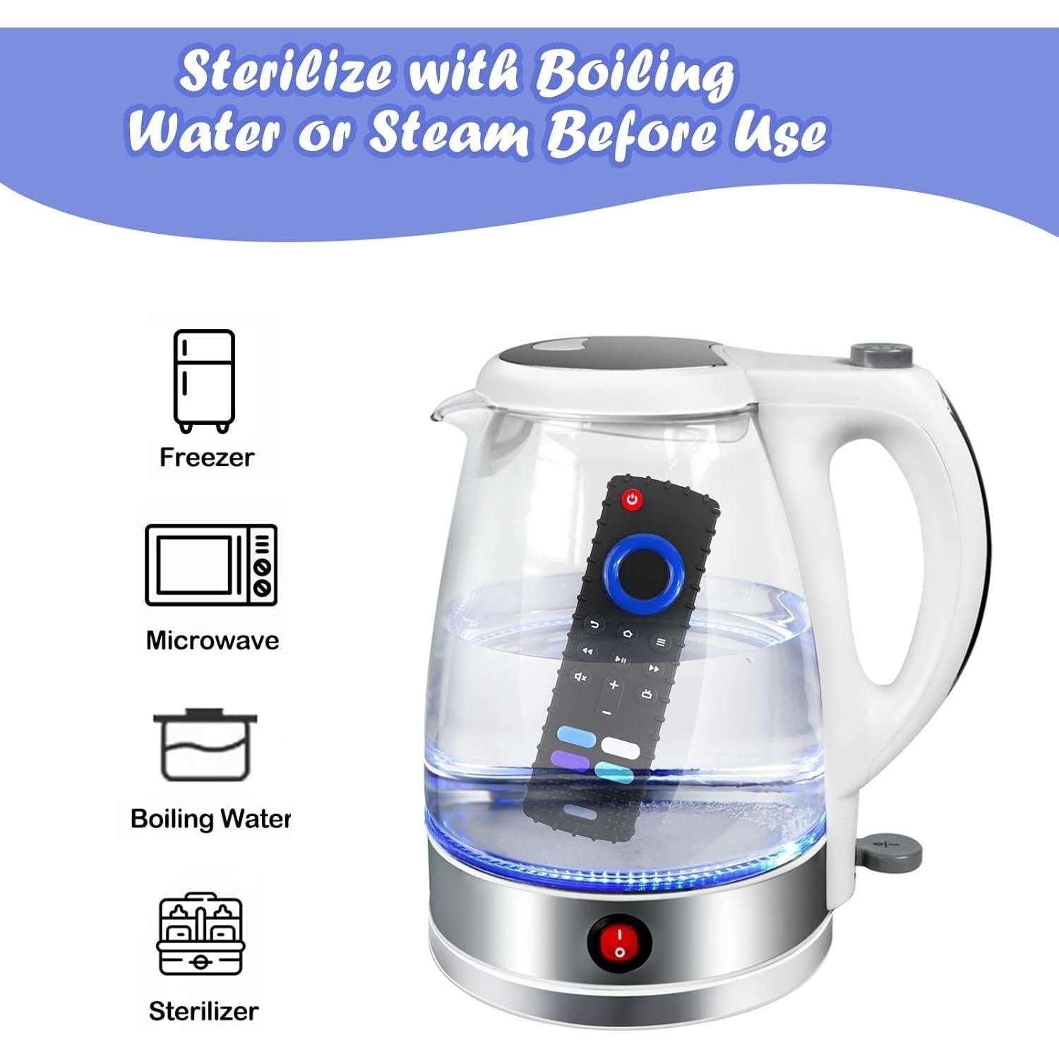 Mordedores de Silicona para Bebés Control Remoto 2 Pcs