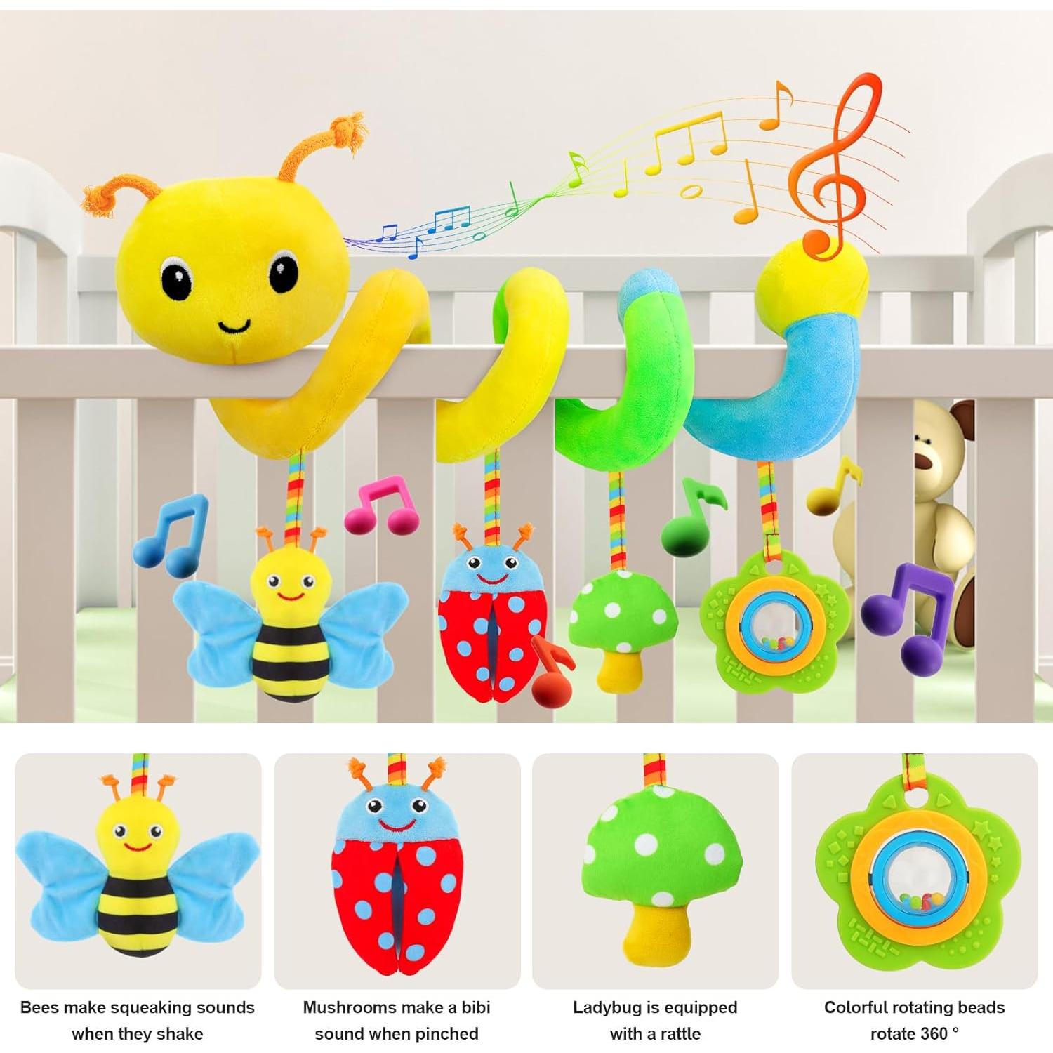 Juguete de Actividad Espiral FPVERA para Bebés 0-6 Meses