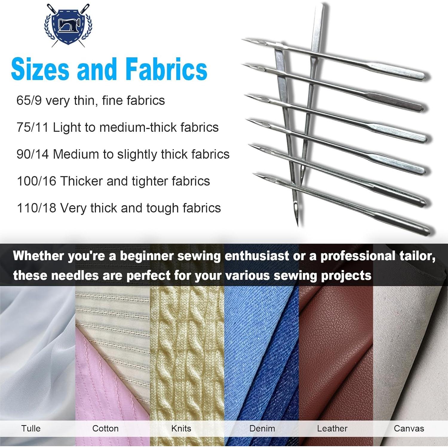 50 Agujas de Máquina de Coser AXOTEY HAX1 Universales