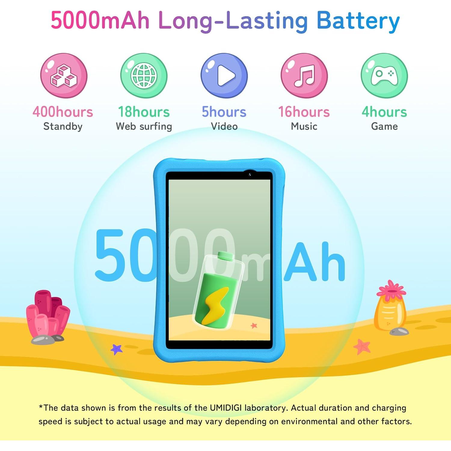 Tablet UMIDIGI G1 Tab Mini 8" Android 14 para Niños