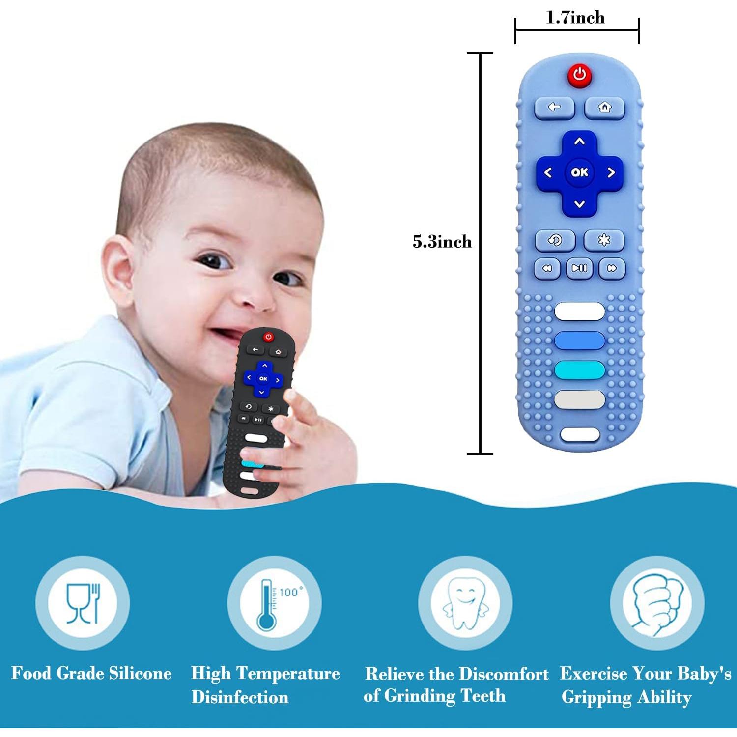 Mordedor para Bebés Control Remoto Silicona Libre de BPA