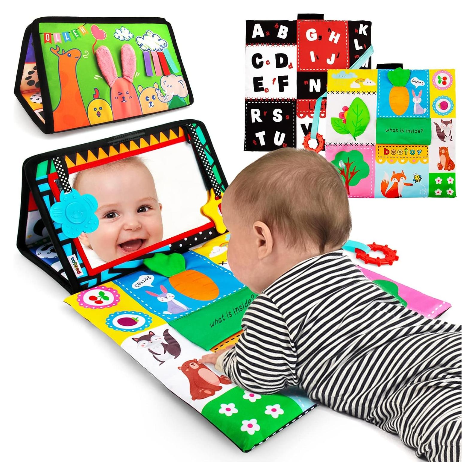 Espejo de Barriga para Bebés Beetoy 3D Blanco y Negro