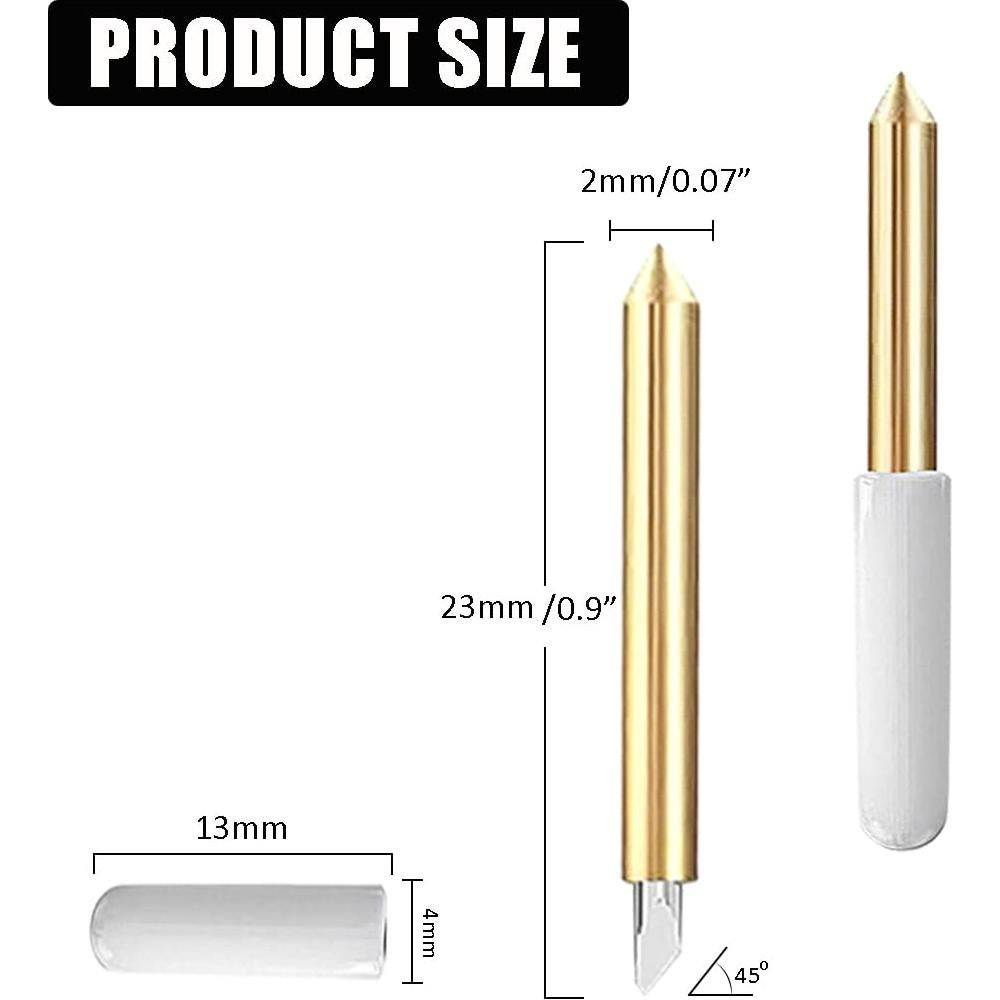 Juego de 10 Cuchillas de Punta Fina Cricut para Corte Preciso