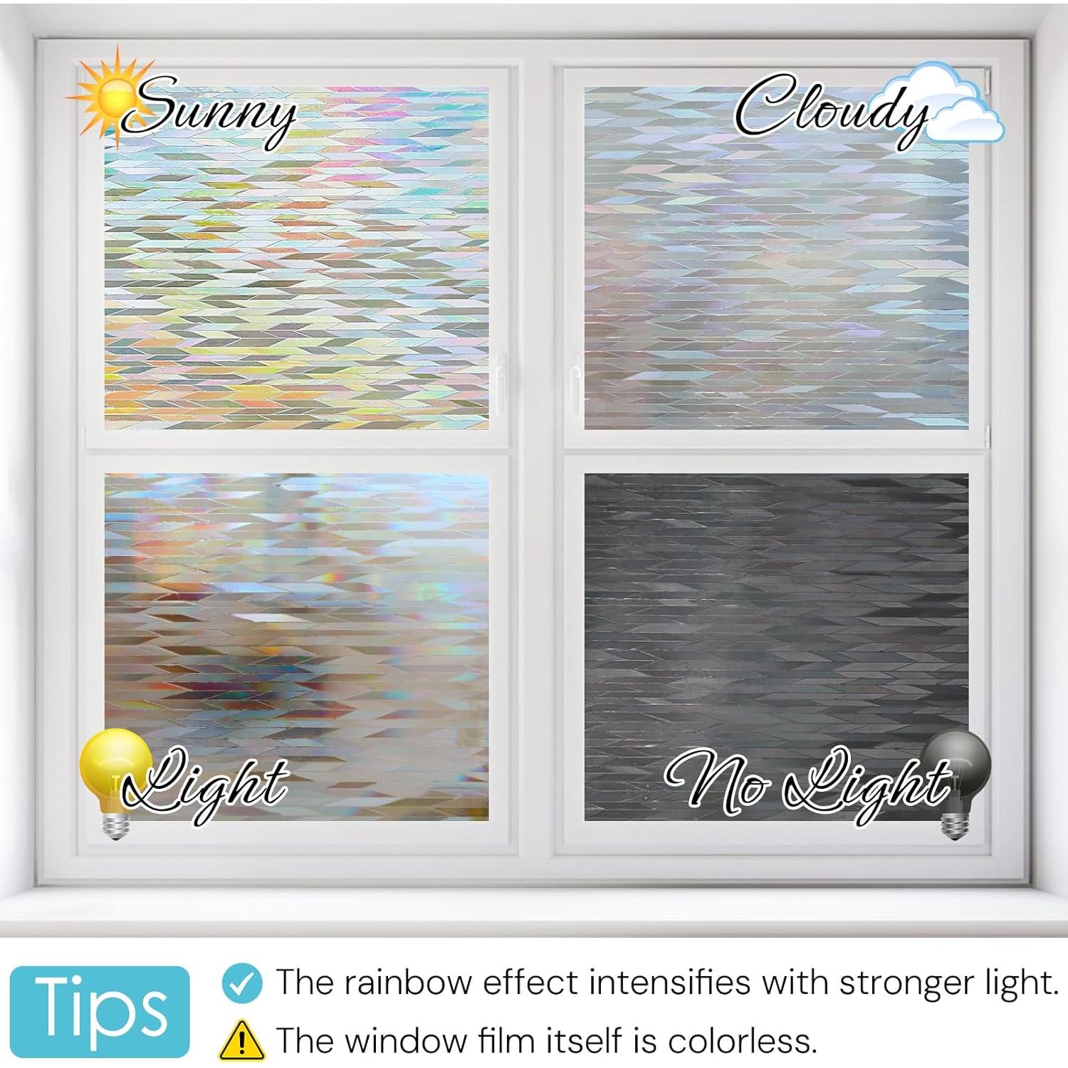 Película de Privacidad DOWELL 3D Arcoíris 44.5x200 cm