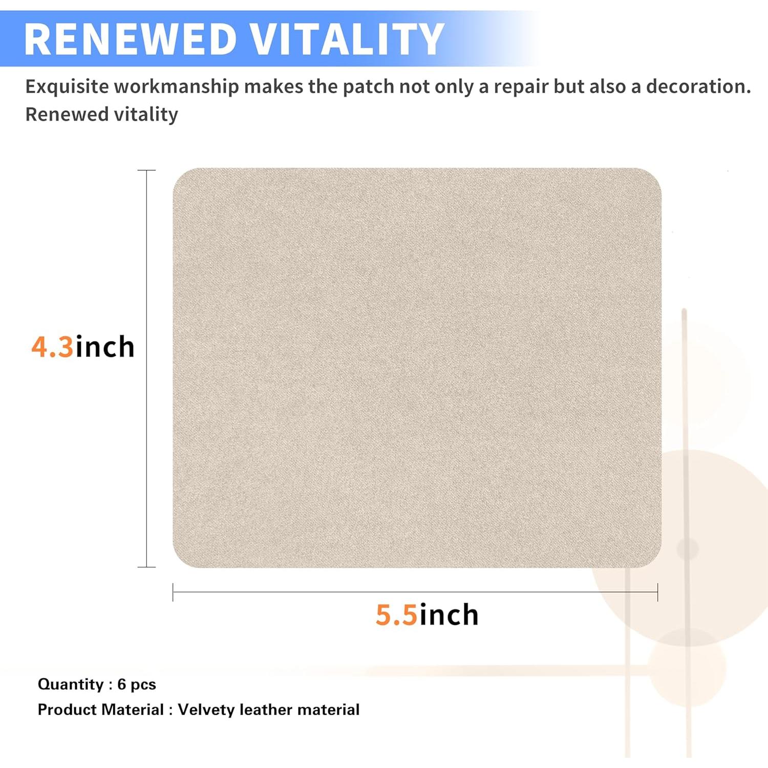 Parche de Reparación Autoadhesivo Azobur 6 Piezas Beige