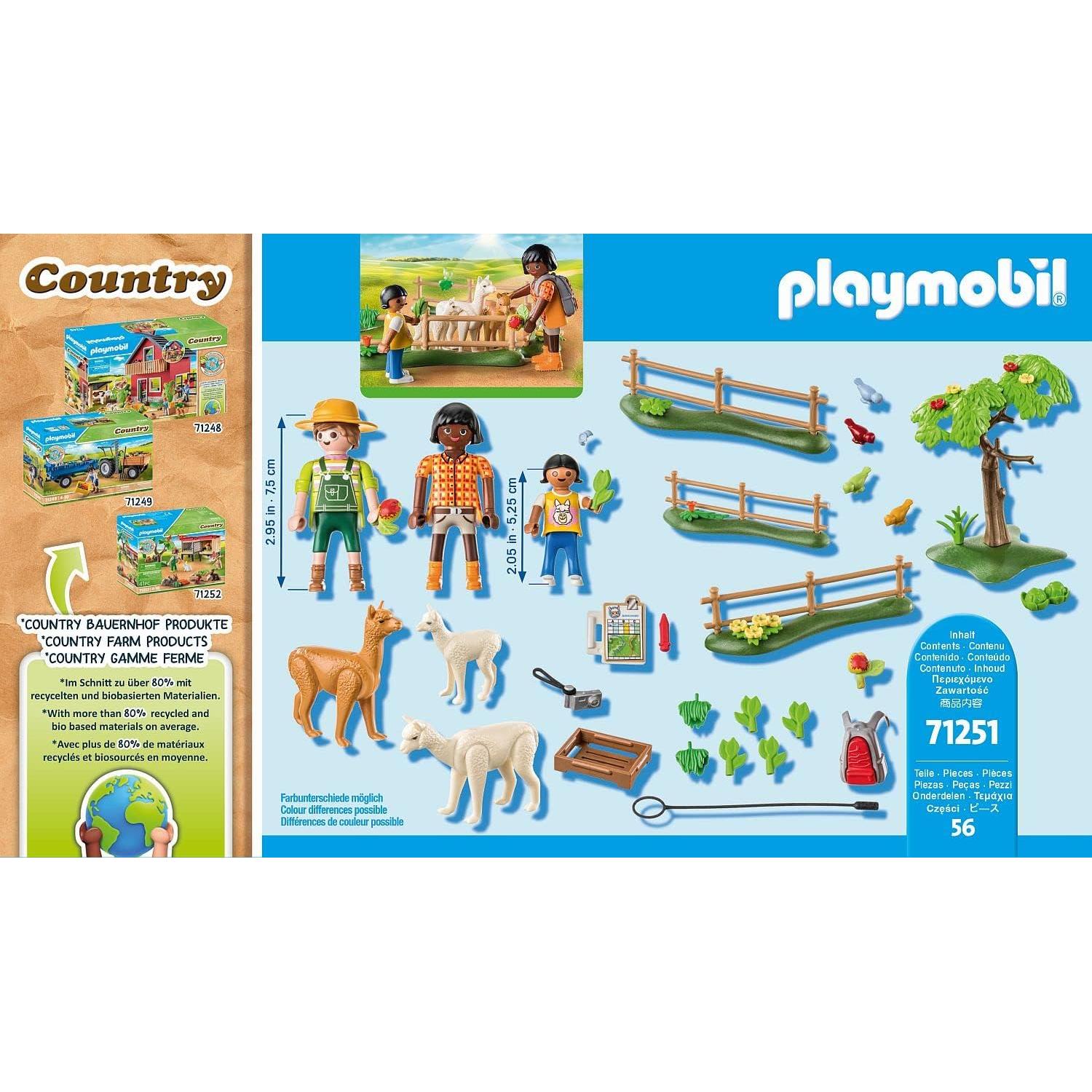 Excursión Alpaca Playmobil 71251 - Set Granja 24,8x7x14,2cm