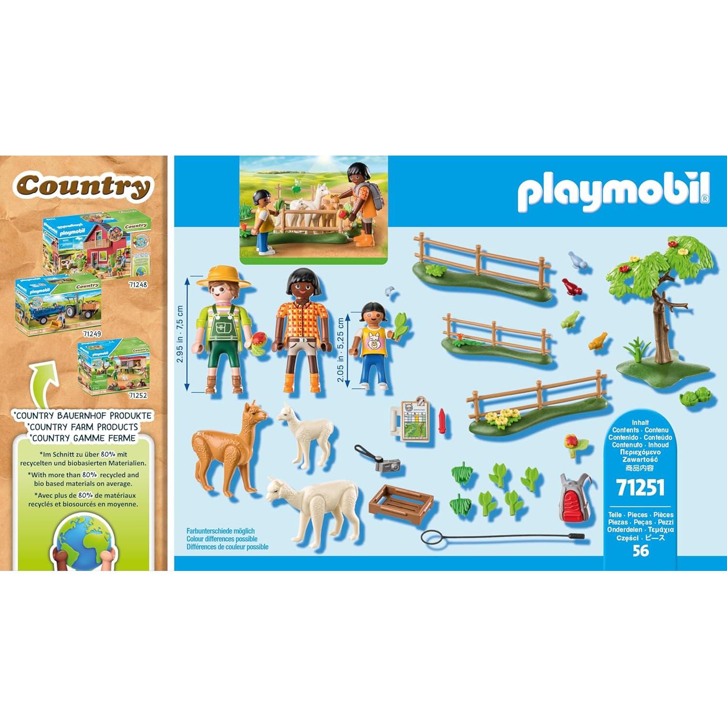 Excursión Alpaca Playmobil 71251 - Set Granja 24,8x7x14,2cm