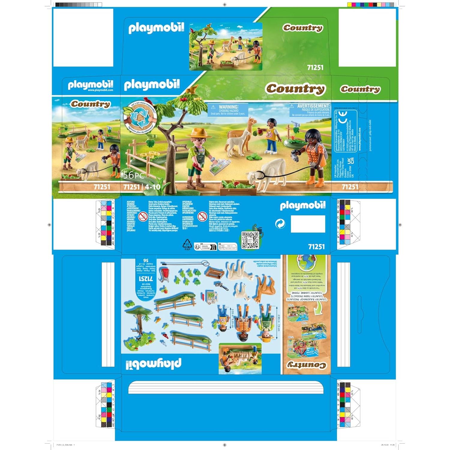 Excursión Alpaca Playmobil 71251 - Set Granja 24,8x7x14,2cm